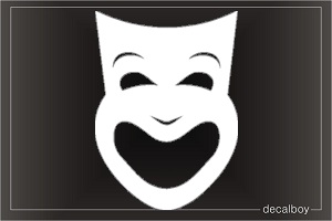 Mask Smile Car Decal