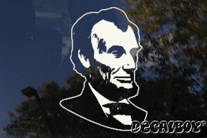 Abraham Lincoln Car Window Decal