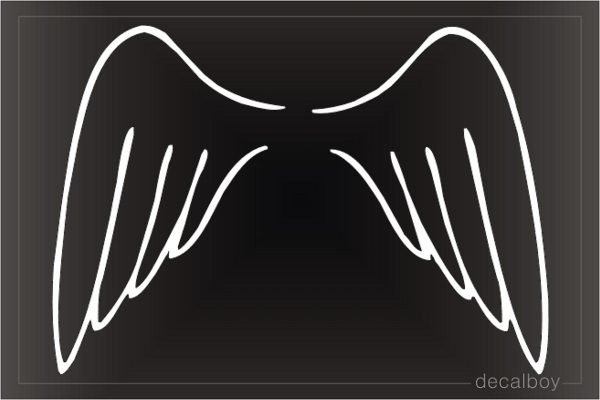 Angel Wings Design Window Decal