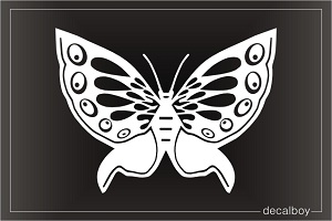 Blue Morpho Butterfly Design Window Decal
