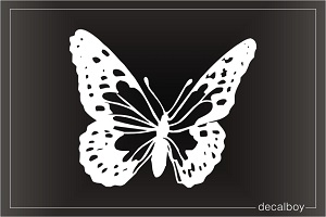 Small Copper Butterfly Window Decal