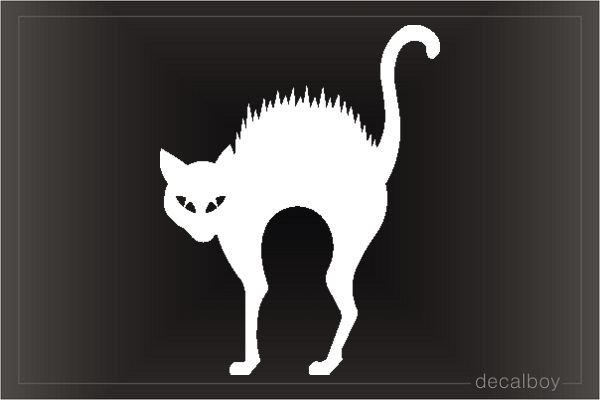 Cat Mean Window Decal
