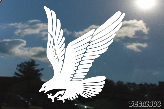 Eagle Attacking Window Decal