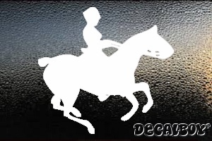 Horse Rider Car Window Decal