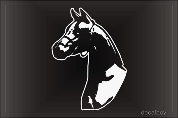Andalusian Horse Head Car Window Decal