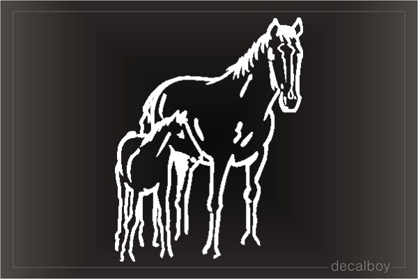 Baby Horse Car Window Decal
