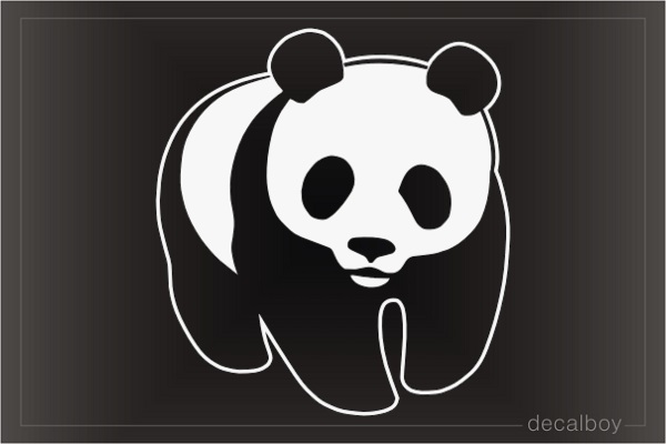 Panda Bear Window Decal
