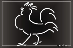 Rooster 2 Window Decal
