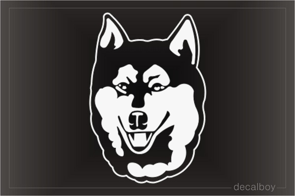 Wolf Face 2 Window Decal