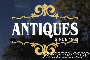 Antiques Store Front Decal