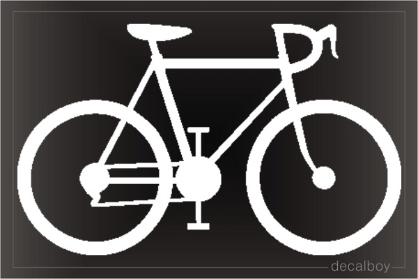 Bicycle 11 Window Decal