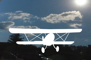 Biplane Window Decal