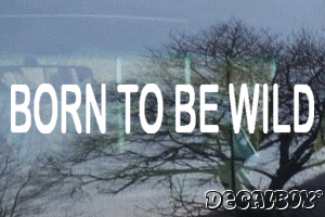 Born To Be Wild Vinyl Die-cut Decal