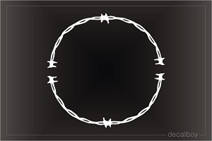 Barbedwire Circled Decal