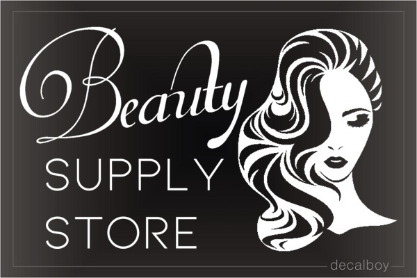 Beauty Supply Store Decal