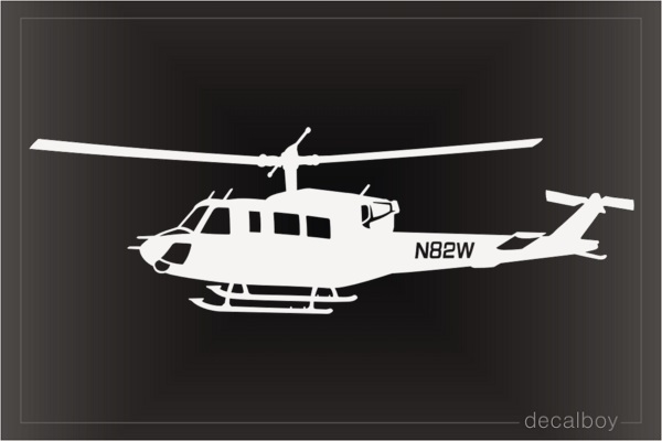 Bell 212hp Helicopter Decal