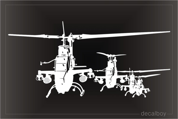 Bell Ah 1 Cobra Attack Helicopters Decal