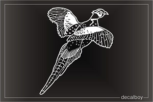 Pheasant Flying Window Decal
