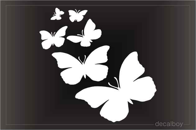 Butterfly Family Decal