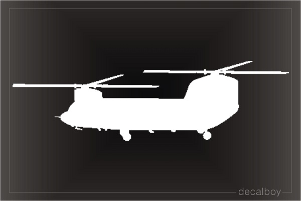 Helicopter CH 47 Chinook Window Decal
