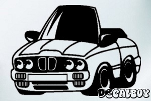 Car Cartoon 8852 Window Decal