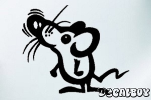 Mouse 90 Car Window Decal