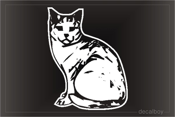 Cat Maine Coon Window Decal