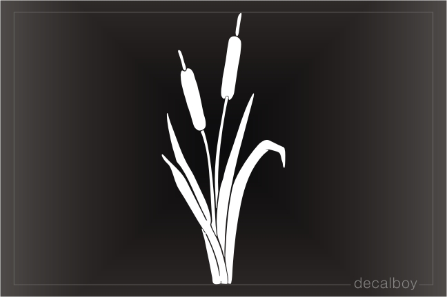 Cattails Silhouette Decal