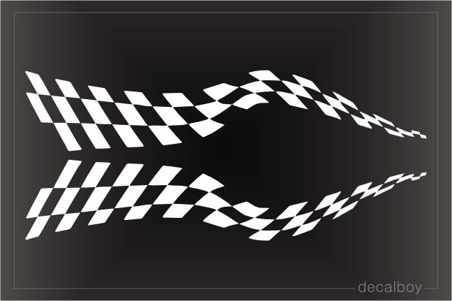 Checkered Stripes Decal