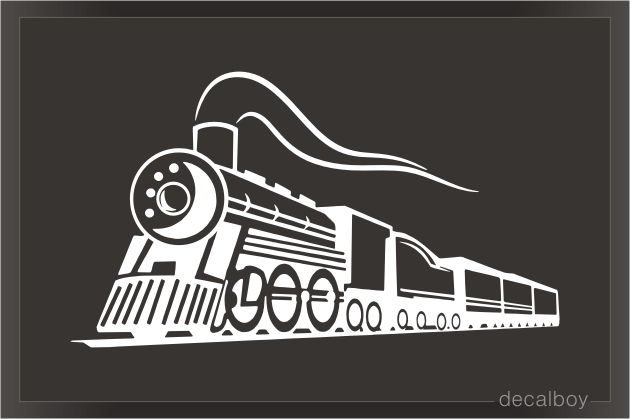 Chimney Locomotive Train Decal