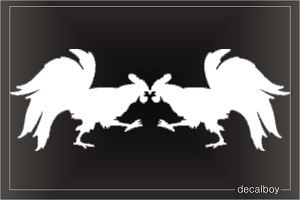 Cock Fight Window Decal
