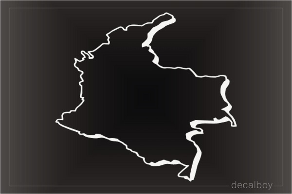 Colombia Map Decal