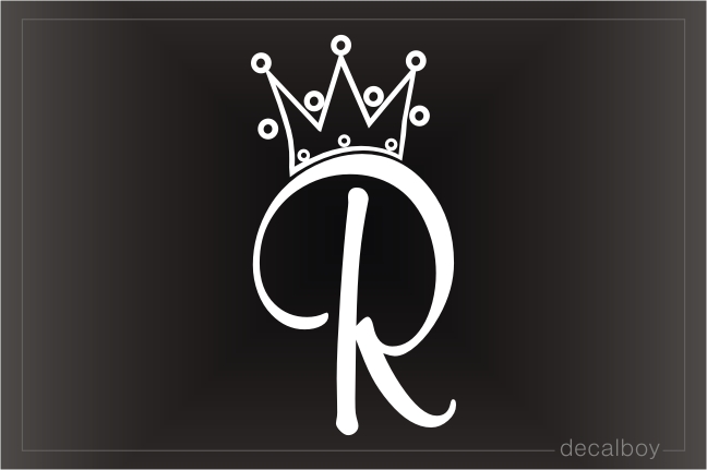 Crown R Car Window Decal