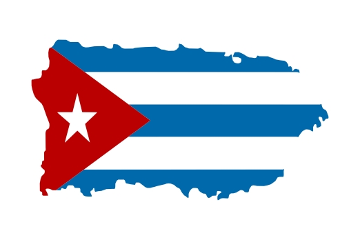 Cuba Flag Color Auto Decal