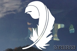 Curly Feather Decal