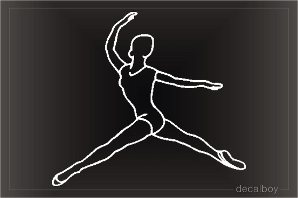 Dancer Ballet 4578 Car Window Decal