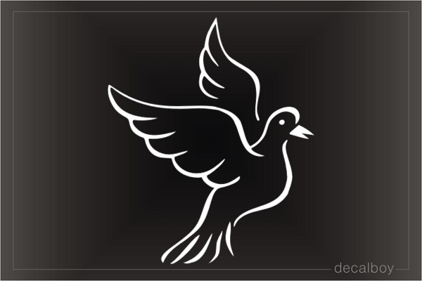 Pigeon Flying Decal