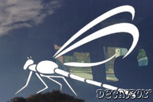 Dragonfly Tribal Design Car Window Decal