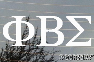 Phi Beta Sigma Vinyl Die-cut Decal