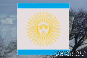 Flag Argentina Flag Color Auto Decal