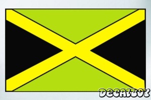 Jamaican Flag Color Auto Decal