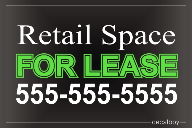 For Lease Sign Decal