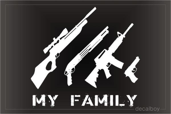 Family Guns Decal