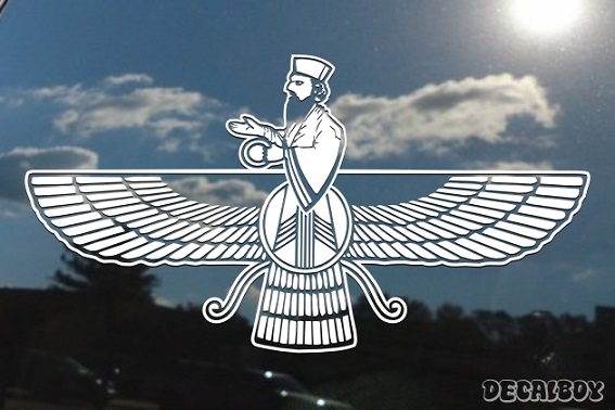 Faravahar Iranian Symbol Zoroastrianism Window Decal