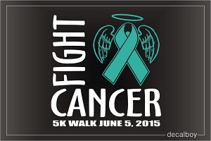 Fight Cancer Walk Decal