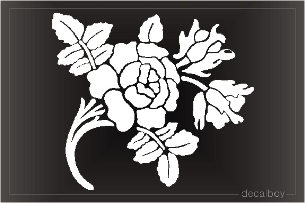 Rose Branch Window Decal