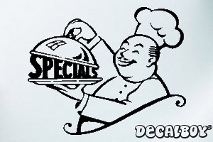 Special Chef Car Window Decal