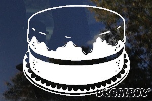 Cake 2 Car Window Decal