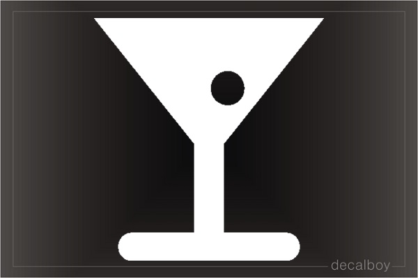 Cocktail 2 Car Window Decal