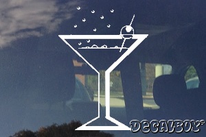 Martini Car Window Decal